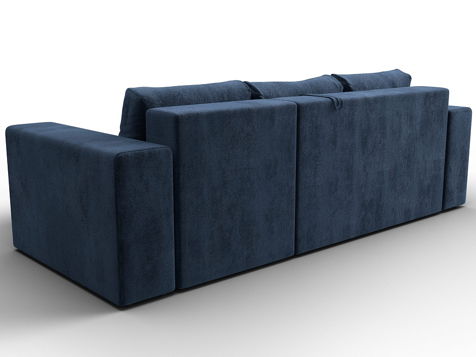 Диван угловой Лига-076 угол универсальный (tower 13 синий)