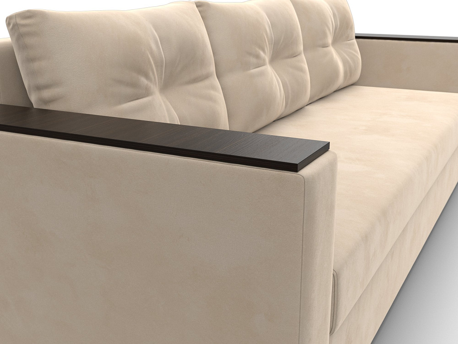 Диван прямой Атланта без стола (seven 729 бежевый)