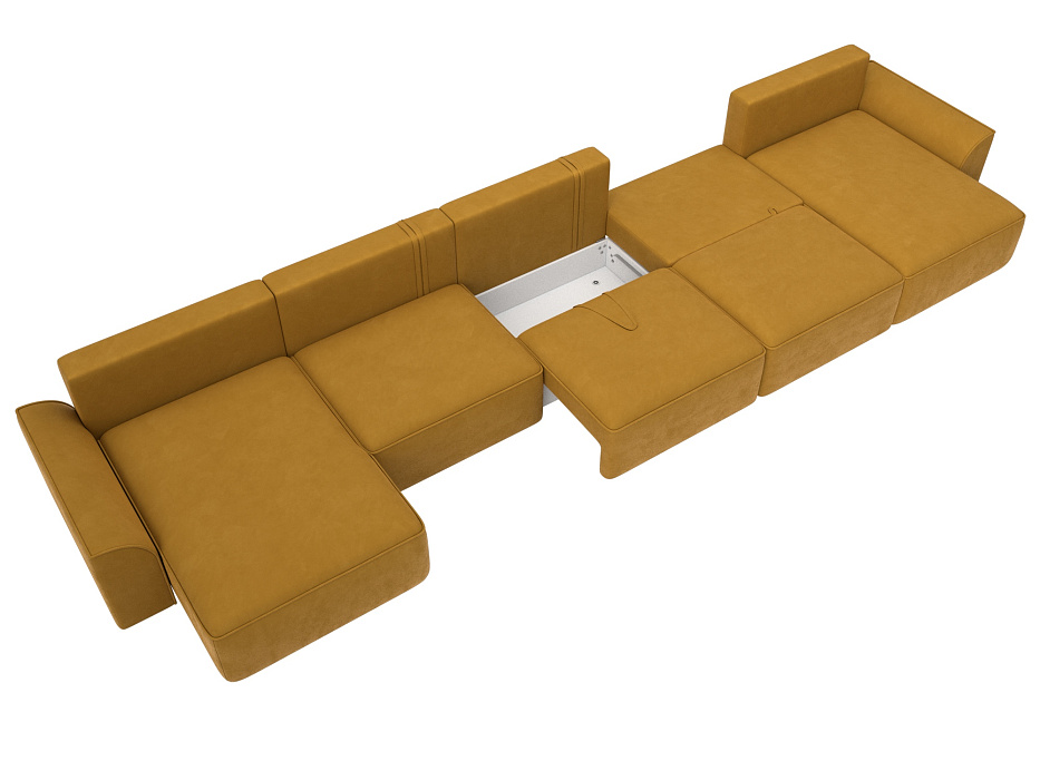 Диван П-образный Лига-048 НПБ МегаЛонг (brut 10 желтый) Диван П-образный Лига-048 НПБ МегаЛонг (brut 10 желтый)
