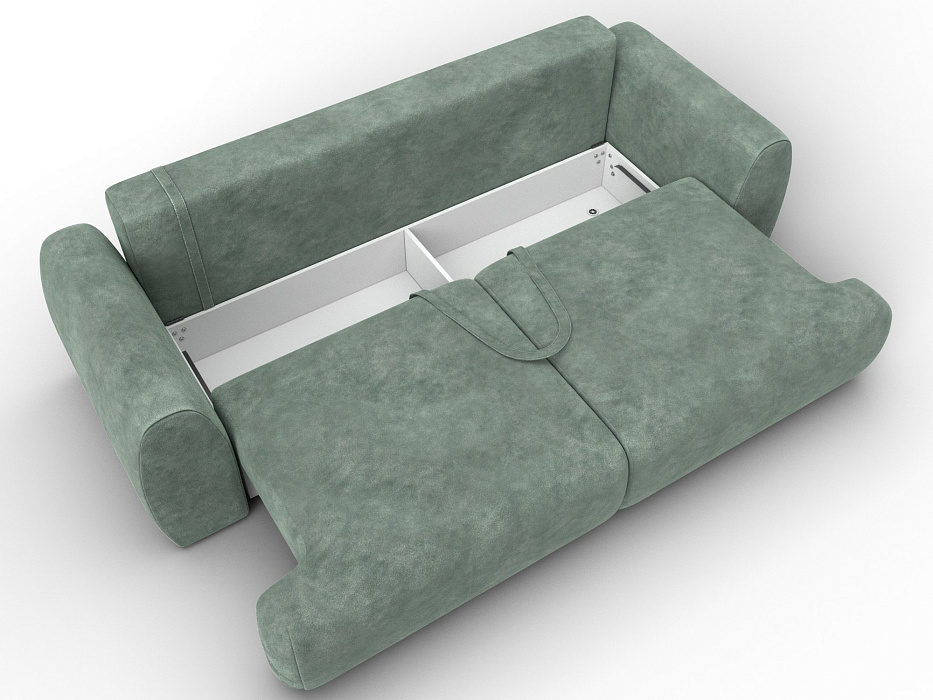 Диван прямой Лига-115 НПБ (brut 08 зеленый)