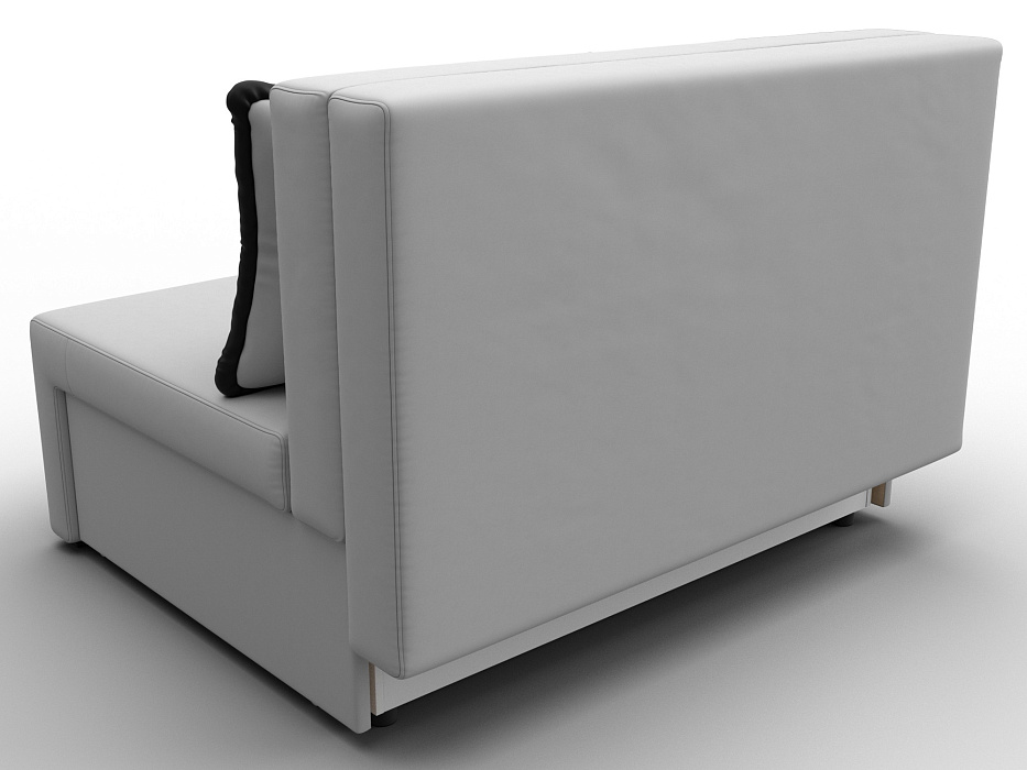 Диван прямой Лагуна (белый;черный)