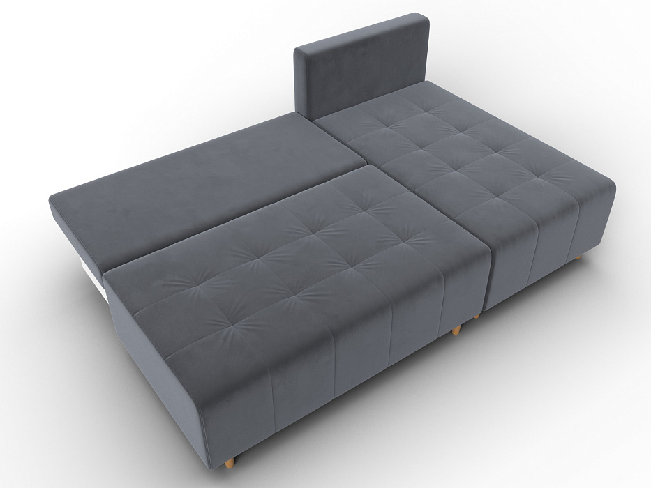 Диван угловой Лига-102 угол универсальный (seven 17 серый)