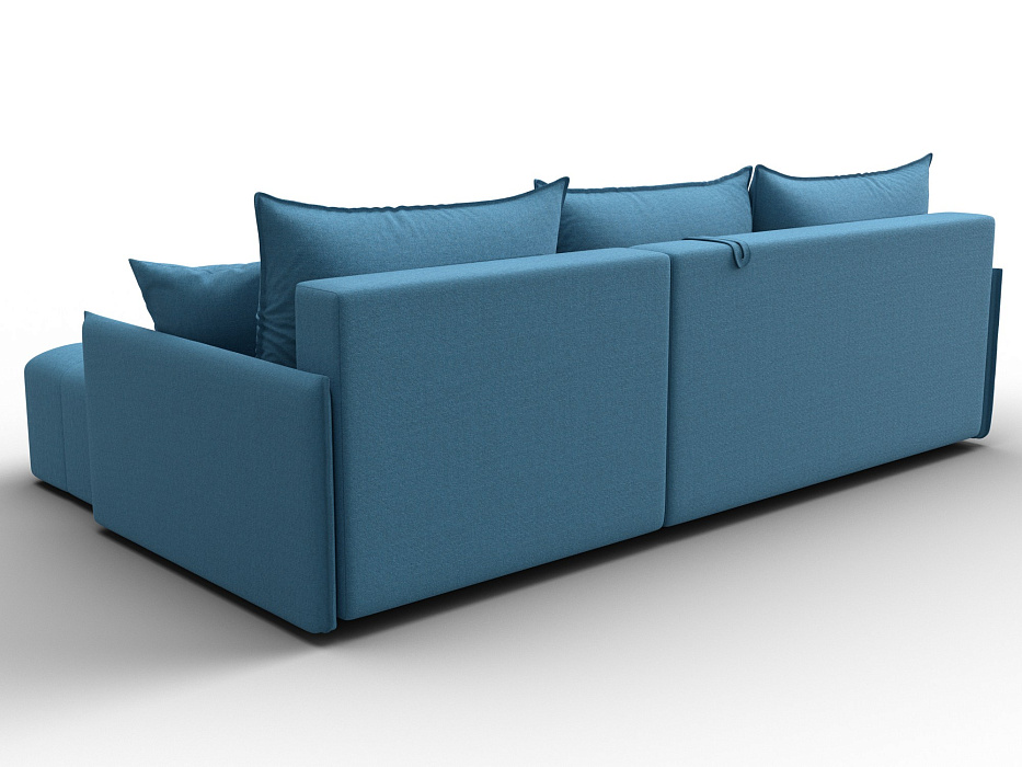 Диван угловой Лига-054 НПБ угол универсальный (амур 10 голубой)