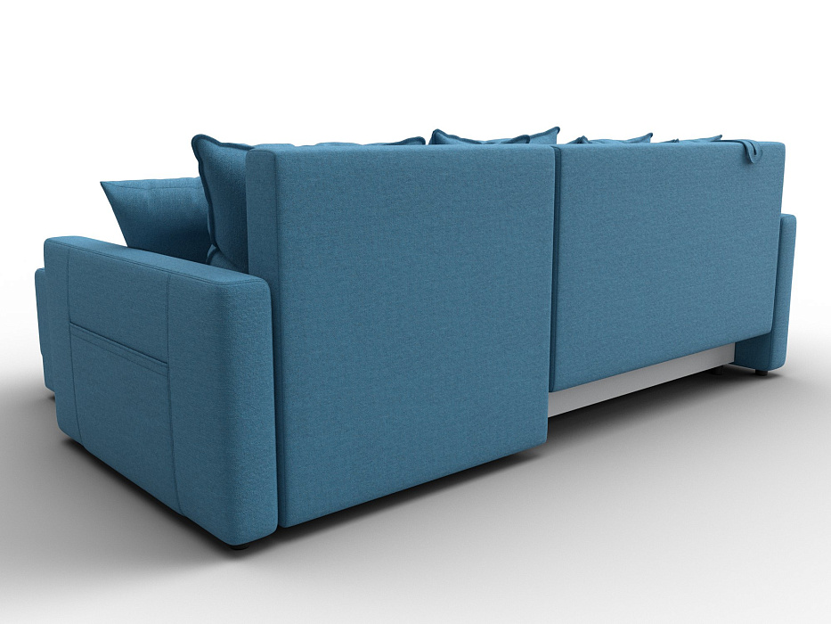 Диван угловой Лига-125 угол универсальный (амур 10 голубой)