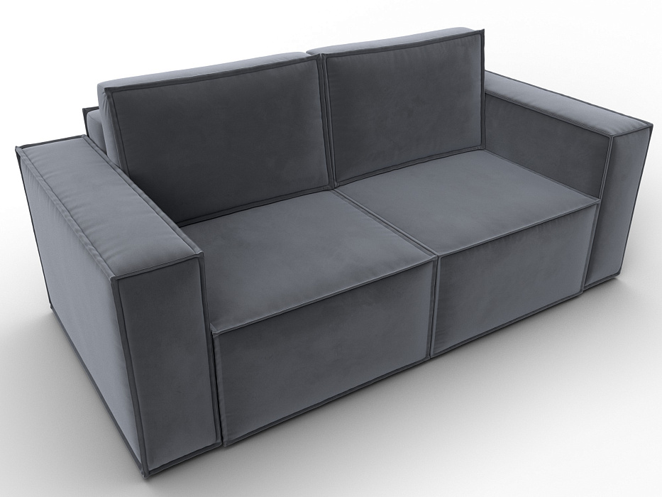 Диван прямой Куба мини (серый)