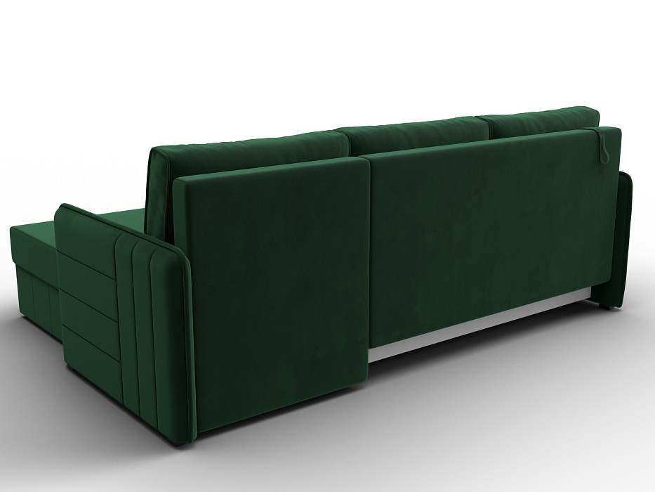 Диван угловой Слим угол универсальный (зеленый)