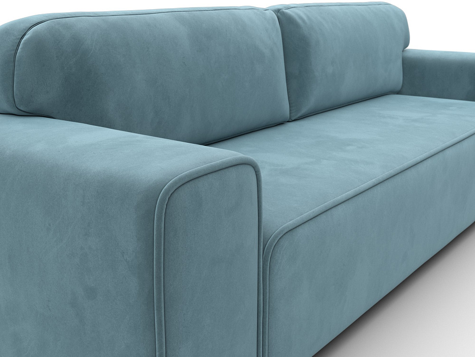 Диван прямой Лига-029 (бирюзовый)