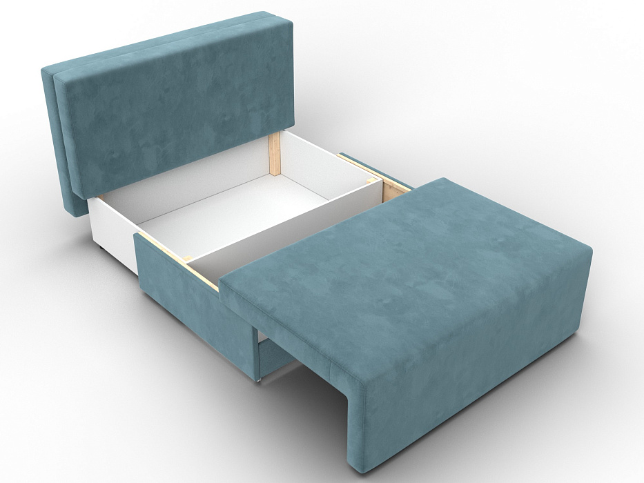 Диван прямой Лагуна (seven 113 бирюзовый;seven 729 бежевый)