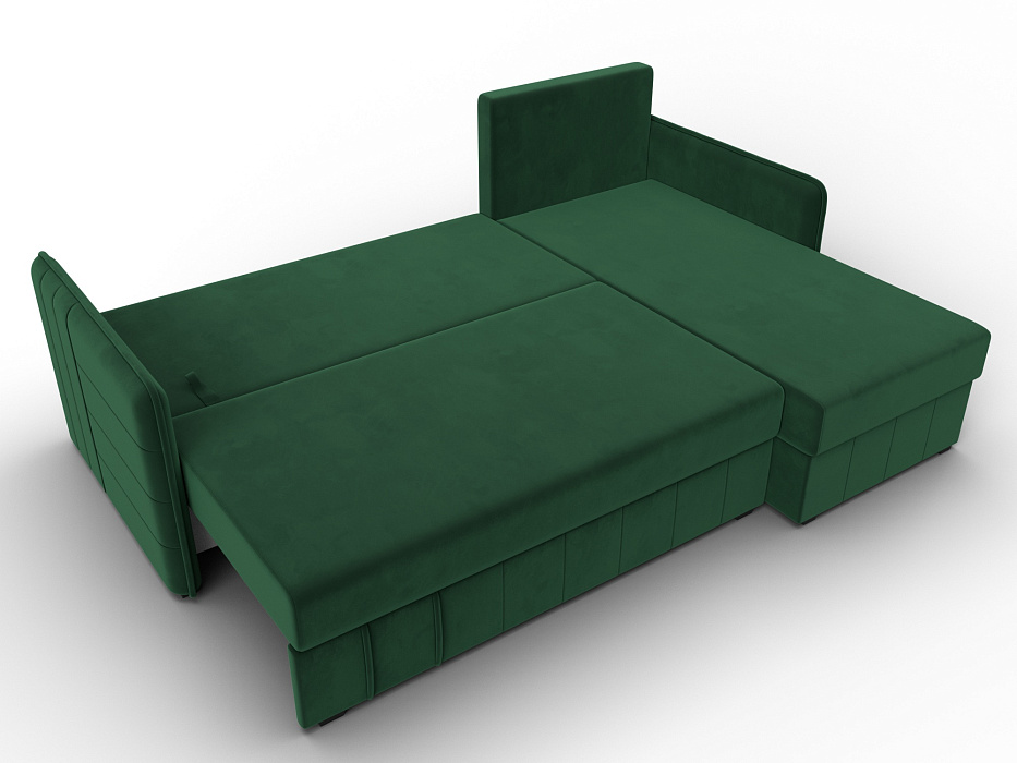Диван угловой Слим угол универсальный (зеленый)
