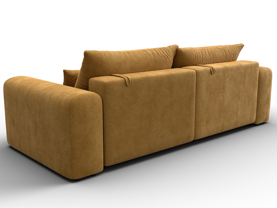 Диван прямой Лига-056 НПБ (brut 10 желтый)