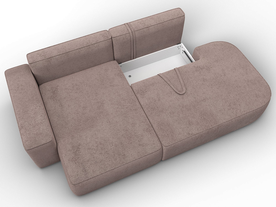 Диван угловой Лига-065 угол левый (tower 05 бежевый)