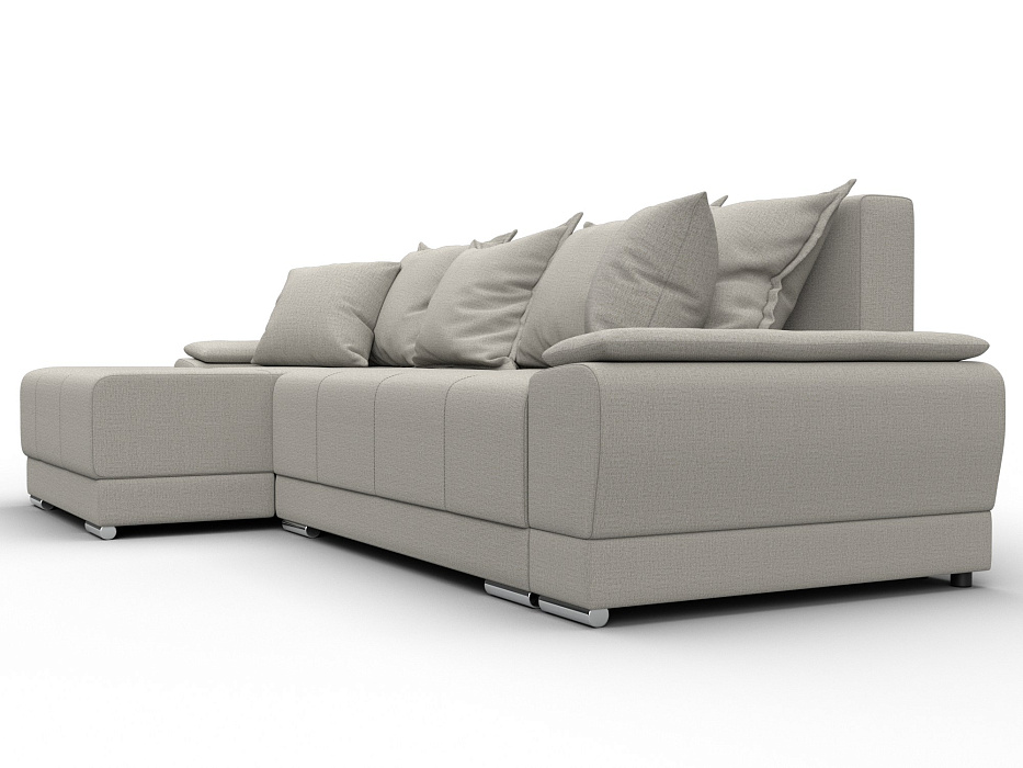 Диван угловой Лига-119 угол левый (амур 02 бежевый)