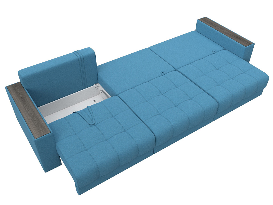 Диван прямой с декором Лига-049 НПБ Лонг (амур 10 голубой) Диван прямой с декором Лига-049 НПБ Лонг (амур 10 голубой)