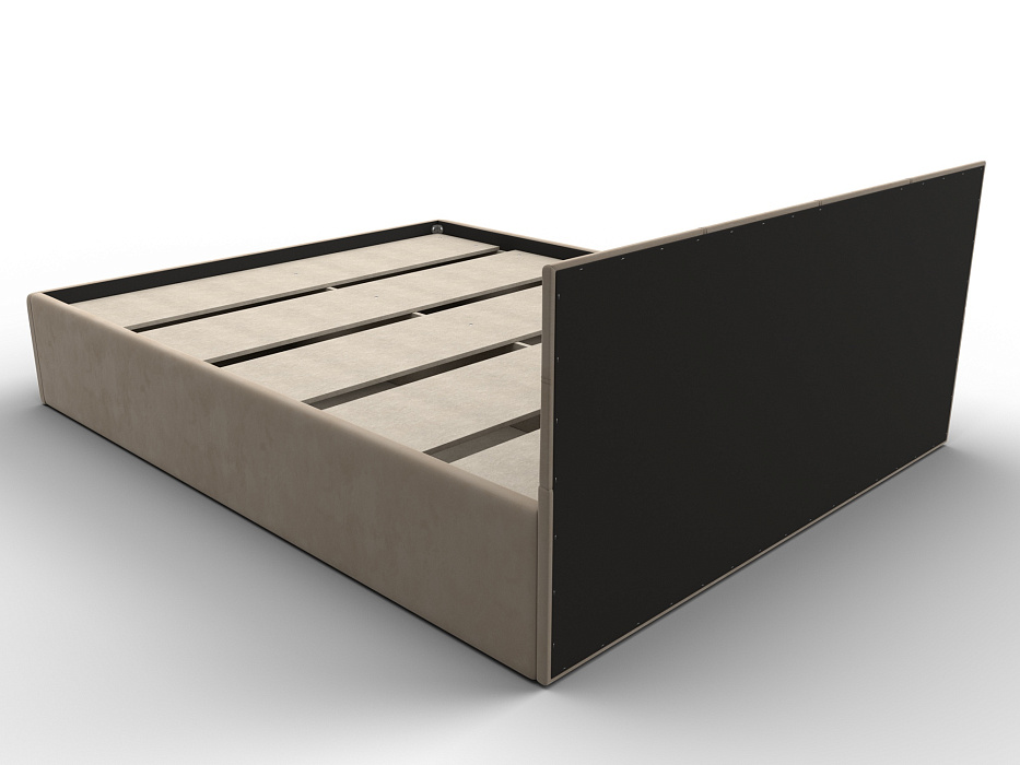 Кровать двухспальная Лига-127 (160) (seven 729 бежевый)