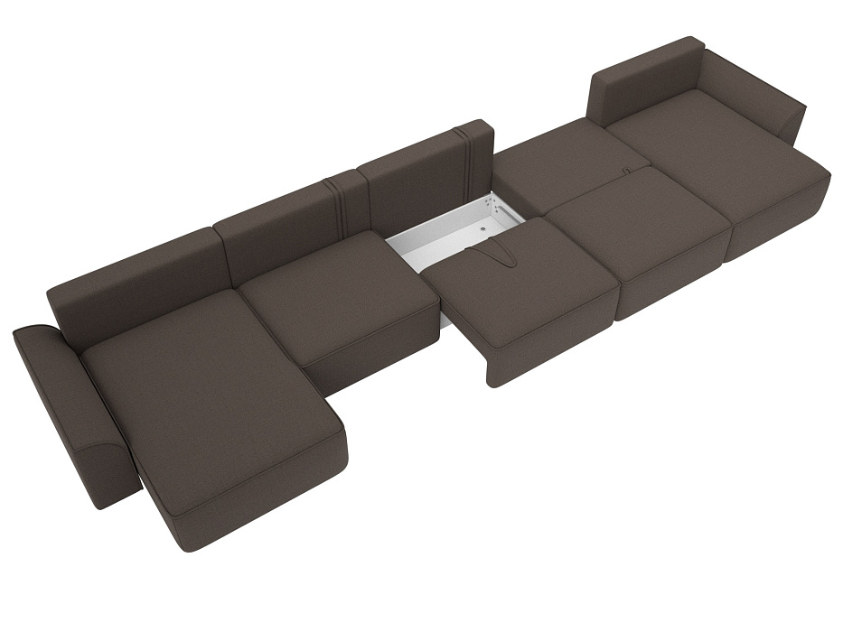 Диван П-образный Лига-048 НПБ МегаЛонг (амур 05 коричневый) Диван П-образный Лига-048 НПБ МегаЛонг (амур 05 коричневый)