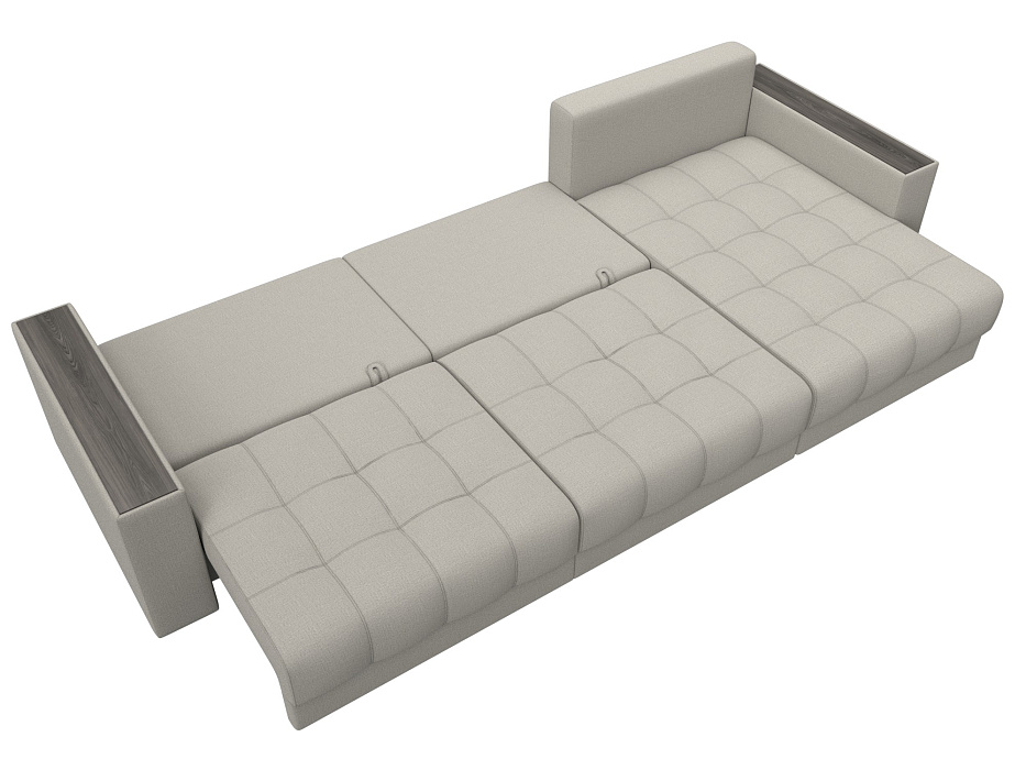 Диван угловой с декором Лига-049 НПБ Лонг (амур 02 бежевый) Диван угловой с декором Лига-049 НПБ Лонг (амур 02 бежевый)