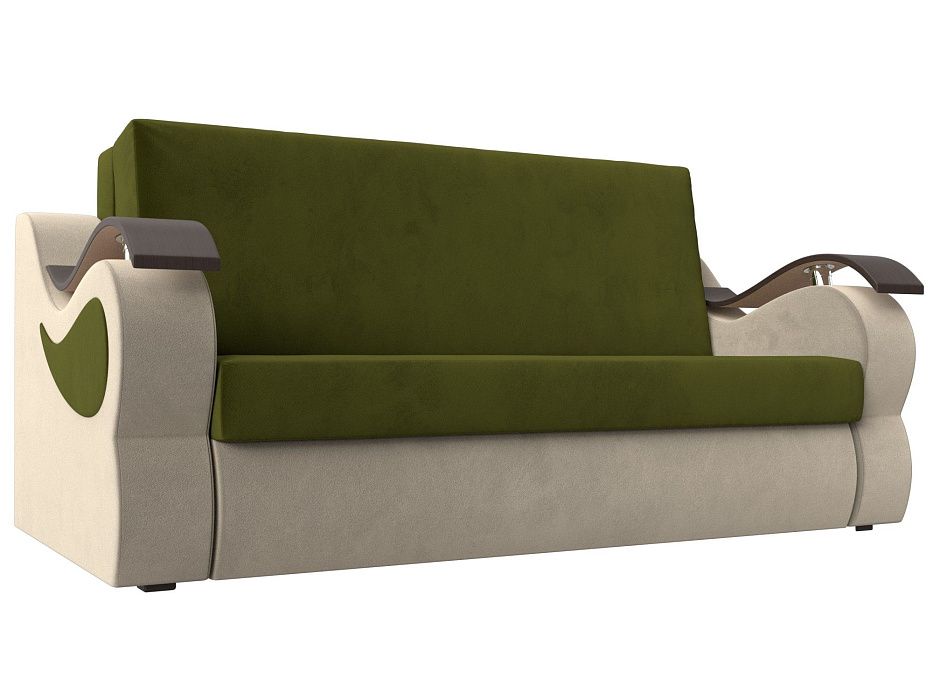 Прямой диван Меркурий 140 (зеленый\бежевый)