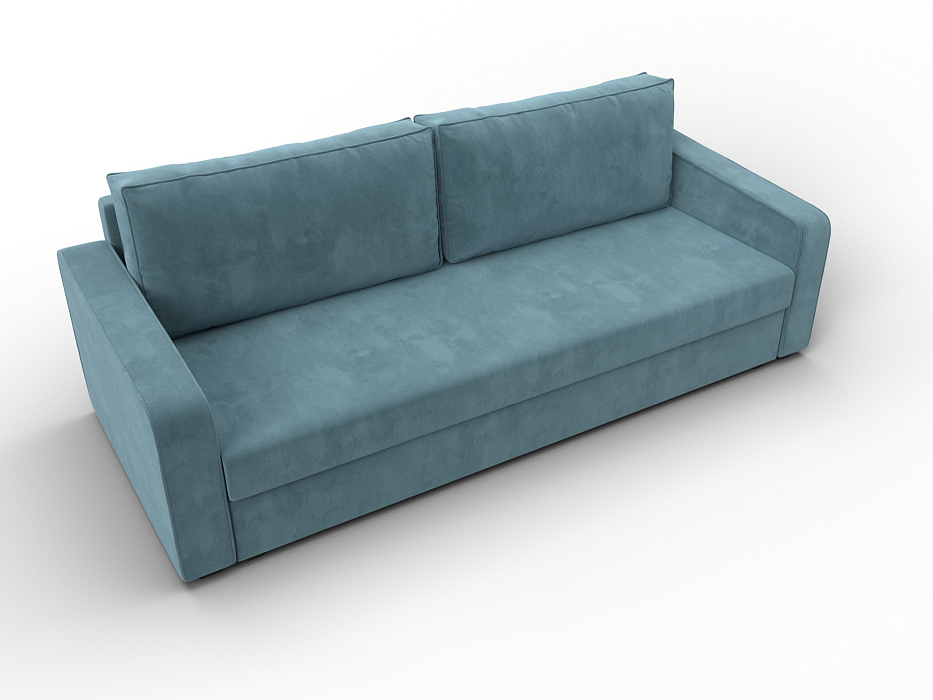 Диван прямой Лига-009 (бирюзовый)