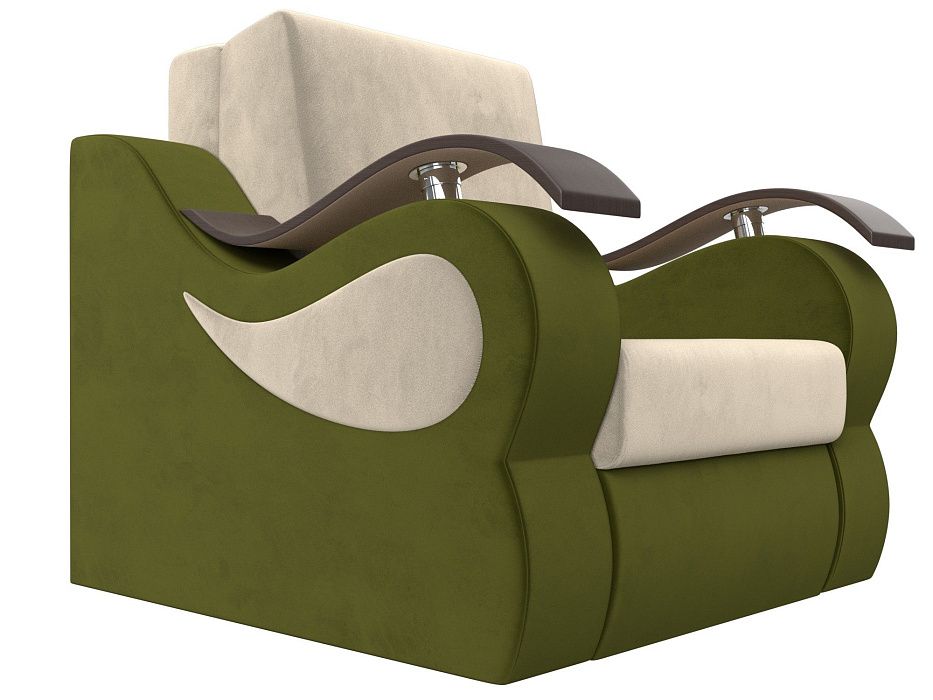 Кресло-кровать Меркурий 60 (бежевый\зеленый)