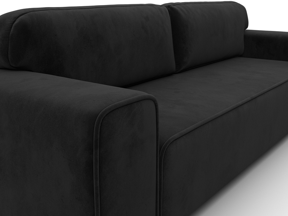 Диван прямой Лига-029 (черный)