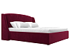 Интерьерная кровать Лотос 160 (бордовый)