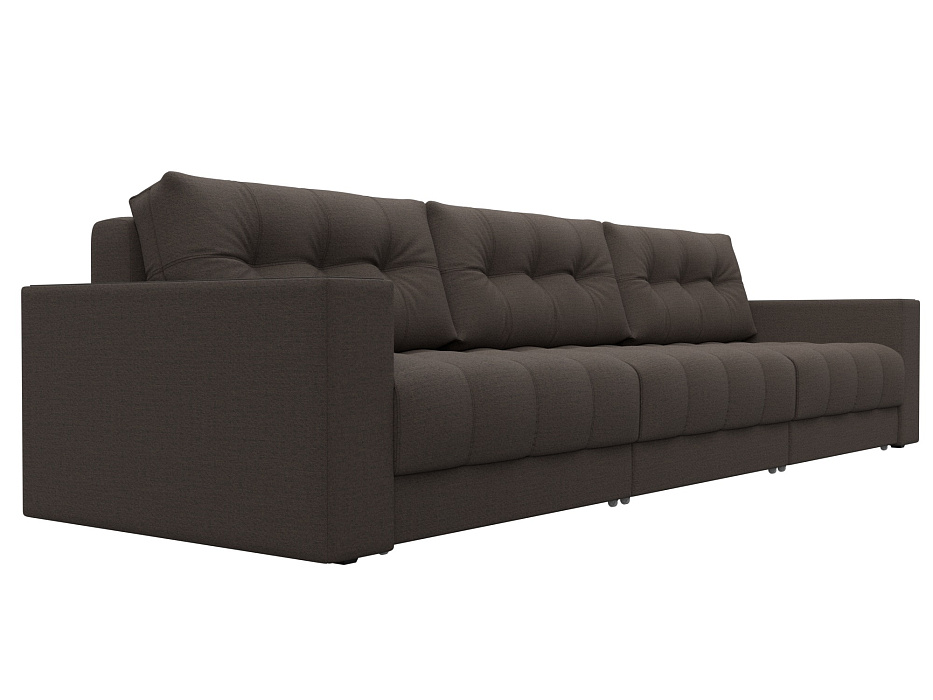 Диван прямой с декором Лига-049 НПБ Лонг (амур 05 коричневый) Диван прямой с декором Лига-049 НПБ Лонг (амур 05 коричневый)