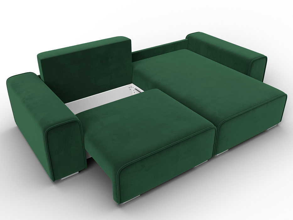 Диван угловой Лига-029 (зеленый)