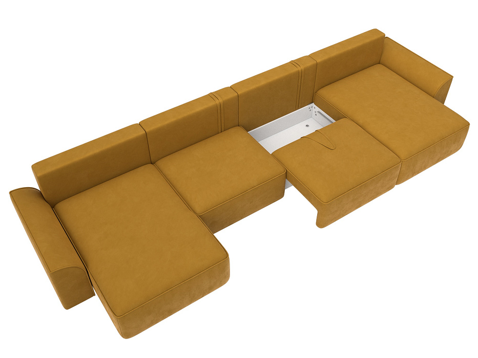 Диван П-образный Лига-048 НПБ лонг (brut 10 желтый) Диван П-образный Лига-048 НПБ лонг (brut 10 желтый)