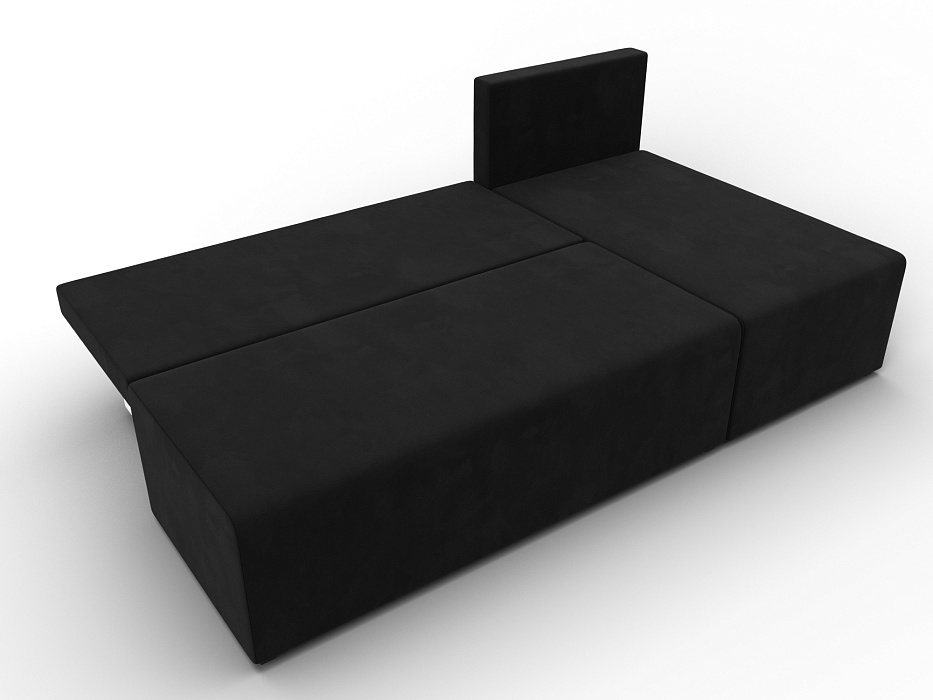 Диван угловой Поло правый угол (черный) Диван угловой Поло правый угол (черный)