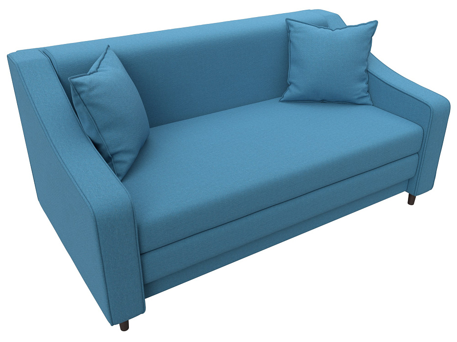 Диван прямой Лига-071 (амур 10 голубой)