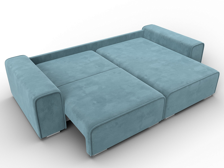 Диван угловой Лига-029 (бирюзовый)