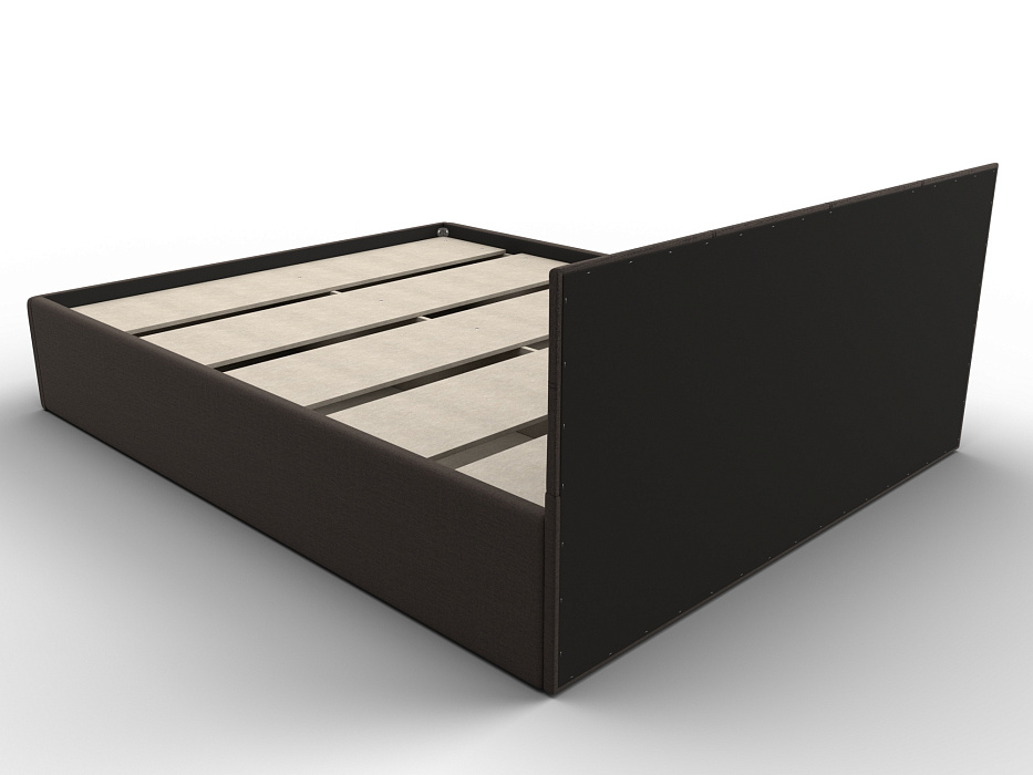 Кровать двухспальная Лига-127 (160) (амур 05 коричневый)