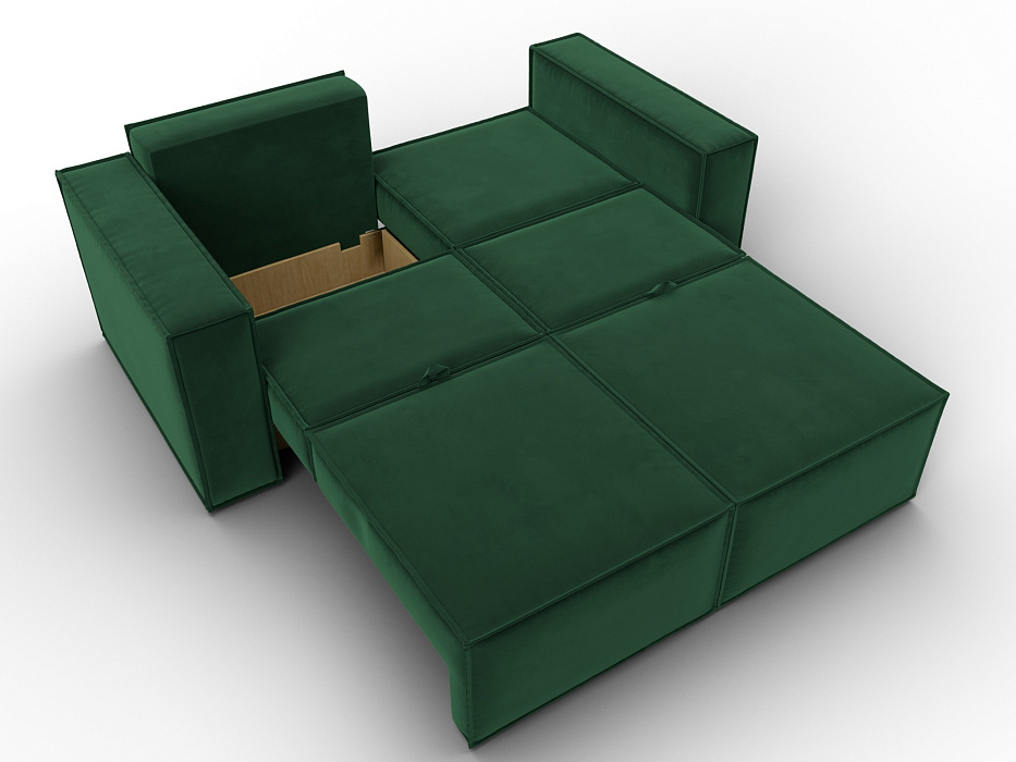 Диван прямой Куба мини (зеленый)