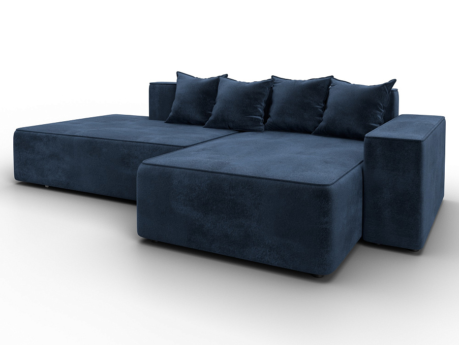 Диван угловой Лига-079 угол правый (tower 13 синий)