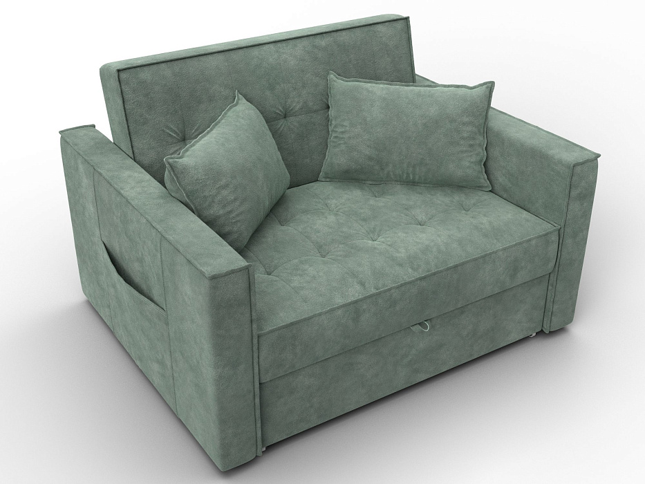 Диван прямой Лига-104 (140) (brut 08 зеленый)