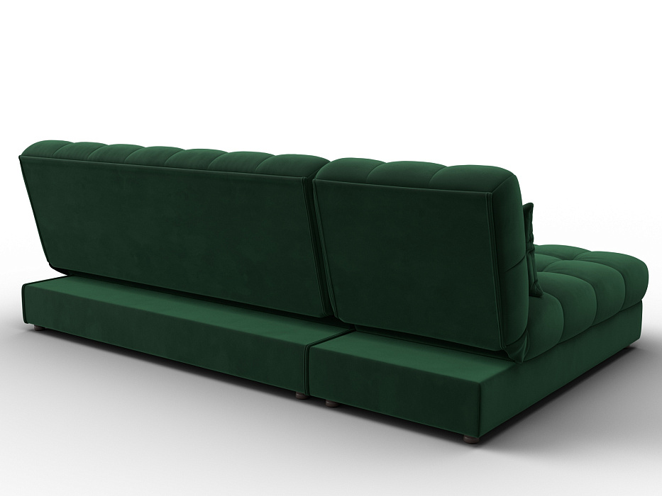 Диван угловой Лига-116 НПБ угол левый (seven 626 зеленый)