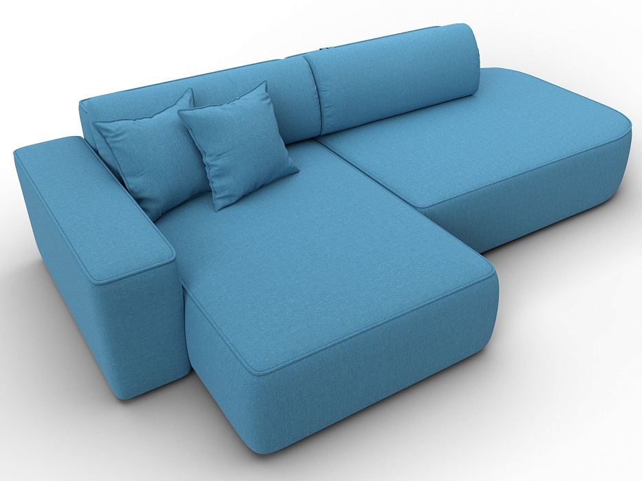 Диван угловой Лига-065 БП угол левый (амур 10 голубой) Диван угловой Лига-065 БП угол левый (амур 10 голубой)