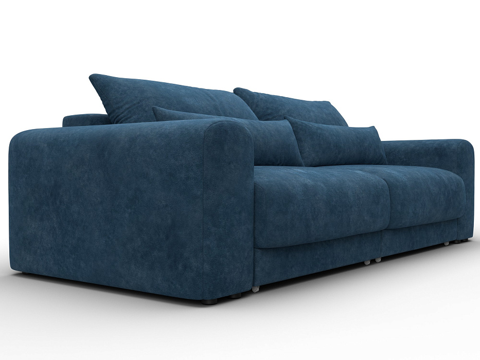 Диван прямой Лига-056 НПБ (brut 11 синий)