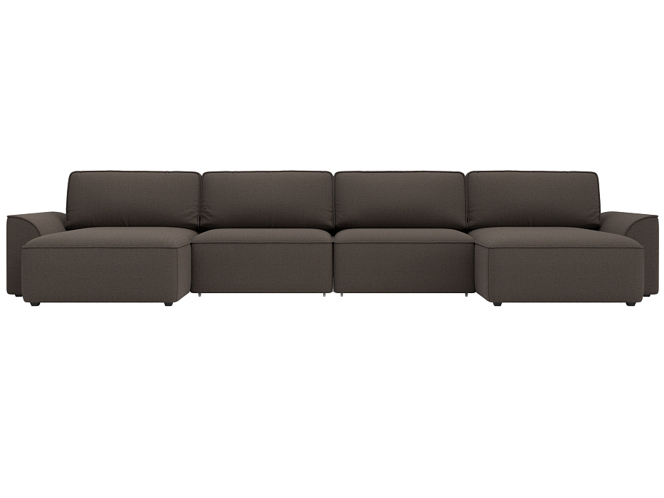 Диван П-образный Лига-048 НПБ лонг (амур 05 коричневый) Диван П-образный Лига-048 НПБ лонг (амур 05 коричневый)