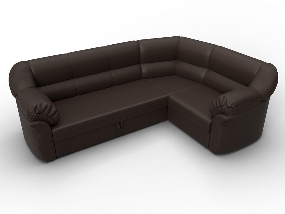 Диван угловой Карнелла правый угол (коричневый)