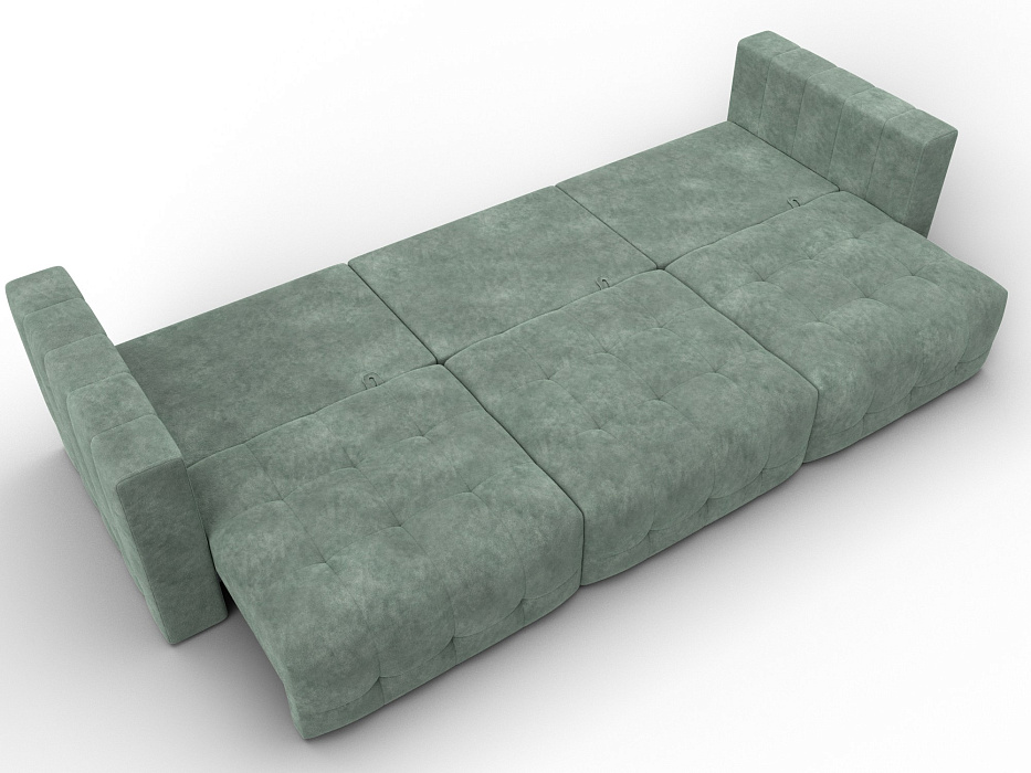 Диван прямой Лига-052 НПБ Лонг (brut 08 зеленый)