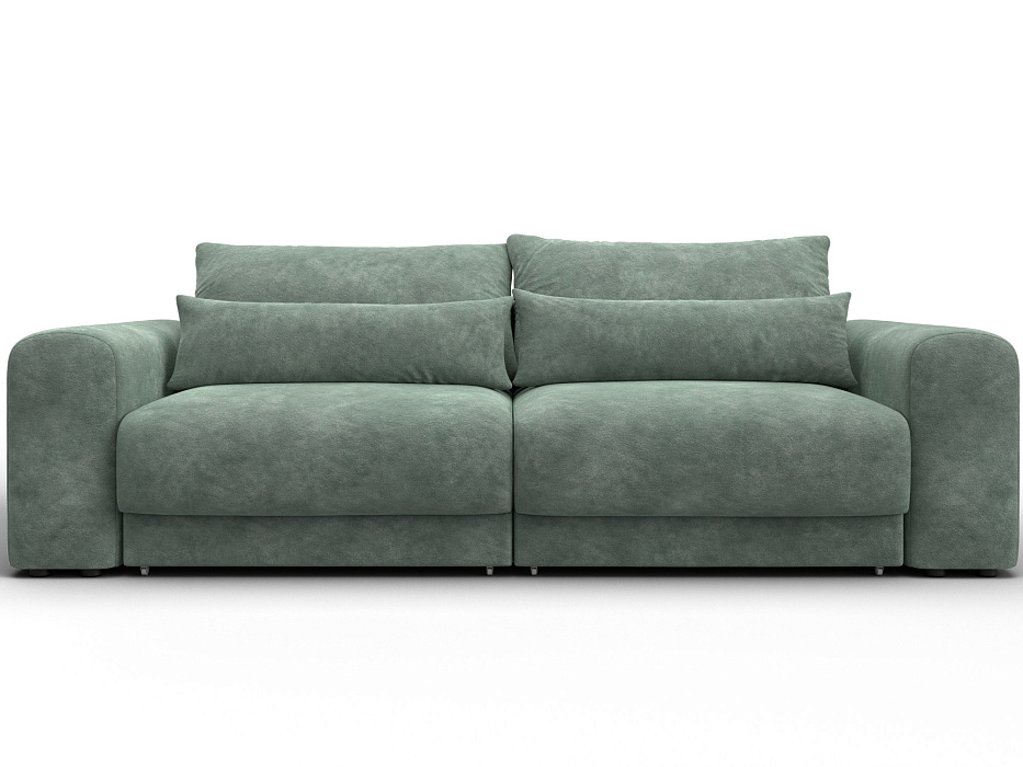 Диван прямой Лига-056 НПБ (brut 08 зеленый)