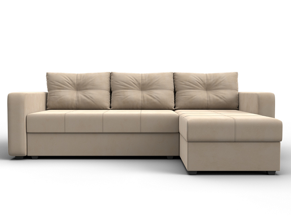 Диван угловой Ливерпуль Лайт правый угол (seven 729 бежевый)