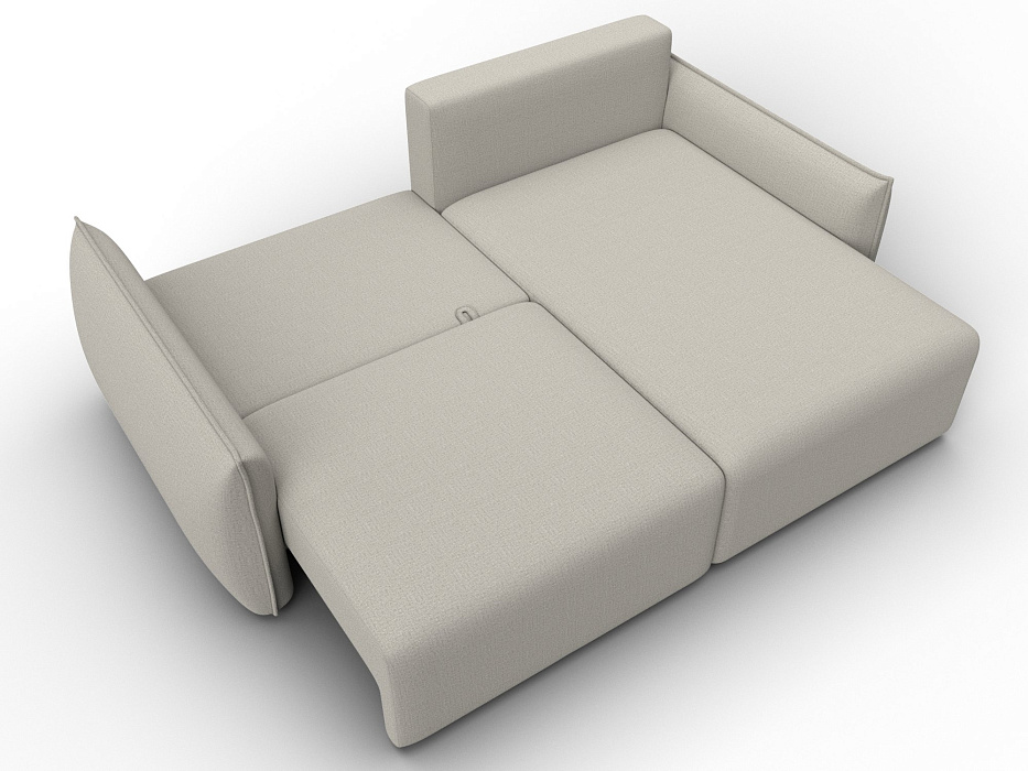 Диван угловой Лига-051 НПБ угол универсальный (амур 02 бежевый)