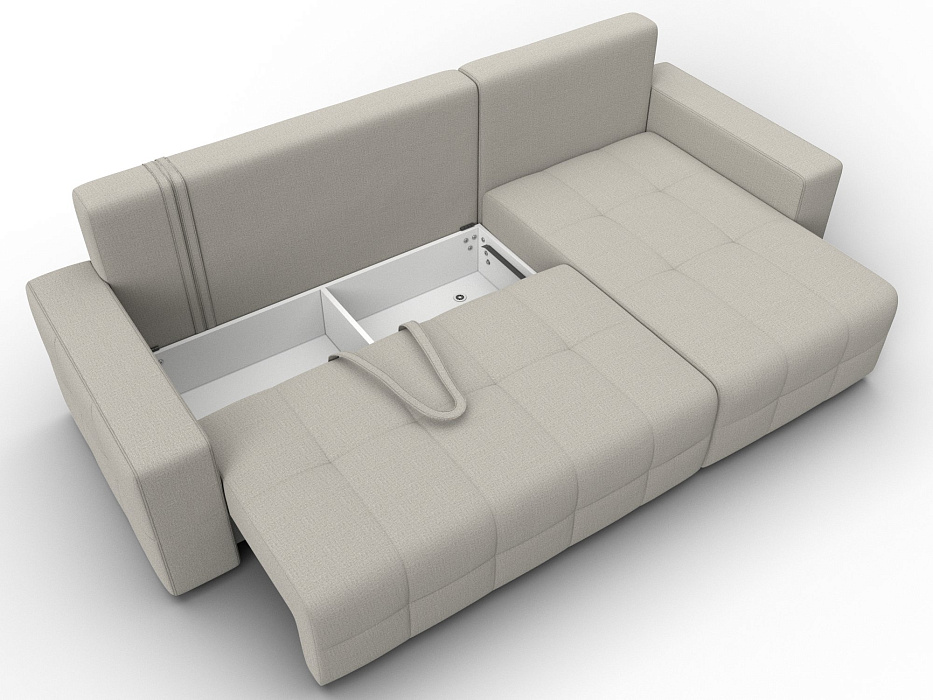 Диван угловой Лига-122 угол универсальный (амур 02 бежевый)