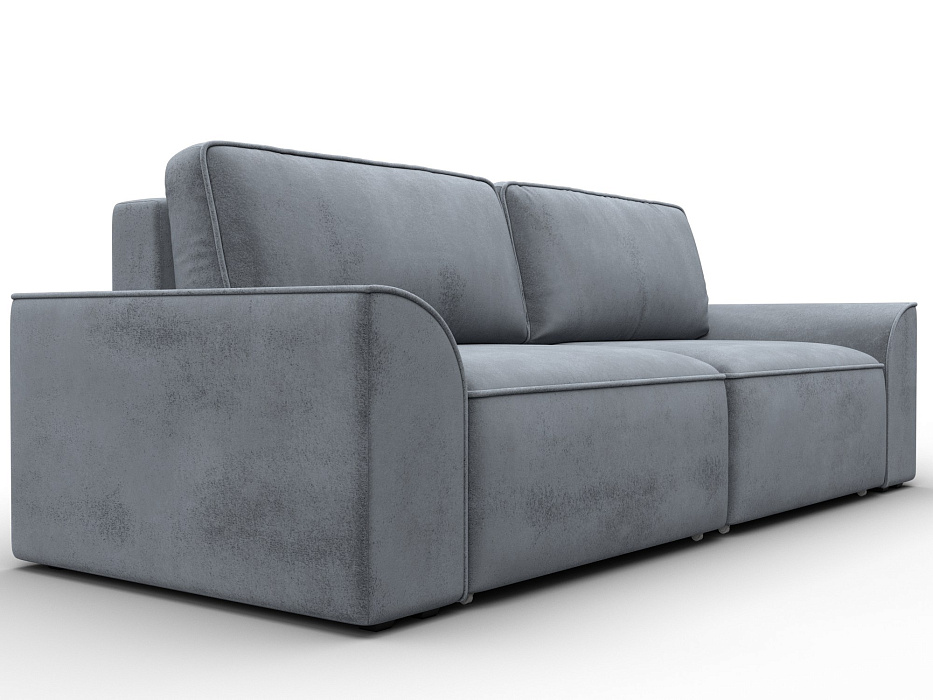 Диван прямой Лига-048 НПБ (tower 10 серый)