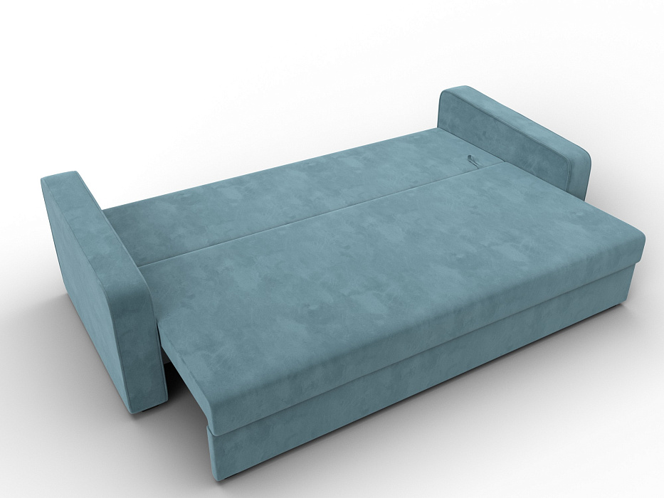 Диван прямой Лига-009 (бирюзовый)