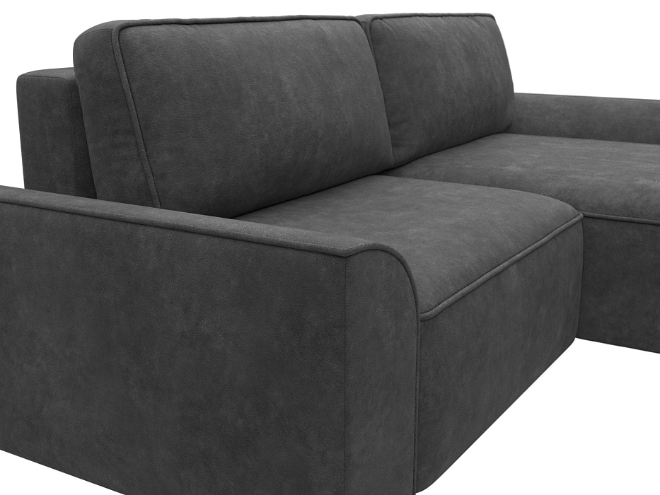 Диван угловой Лига-048 НПБ (brut 16 темно-серый) Диван угловой Лига-048 НПБ (brut 16 темно-серый)