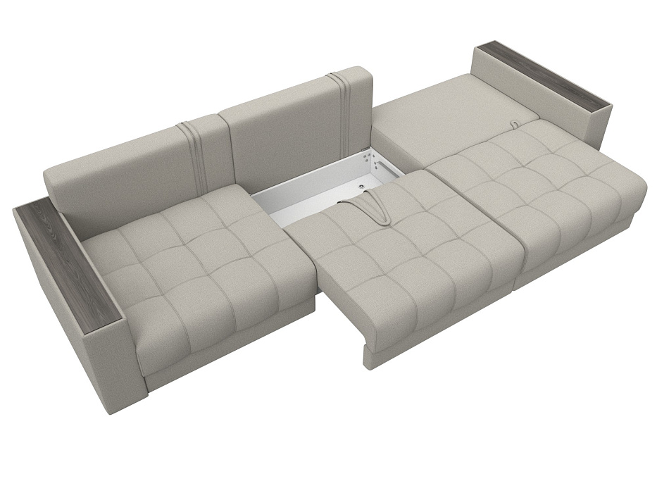 Диван прямой с декором Лига-049 НПБ Лонг (амур 02 бежевый) Диван прямой с декором Лига-049 НПБ Лонг (амур 02 бежевый)