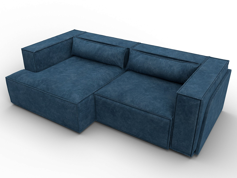Диван угловой Лига-061 угол левый (tower 13 синий)
